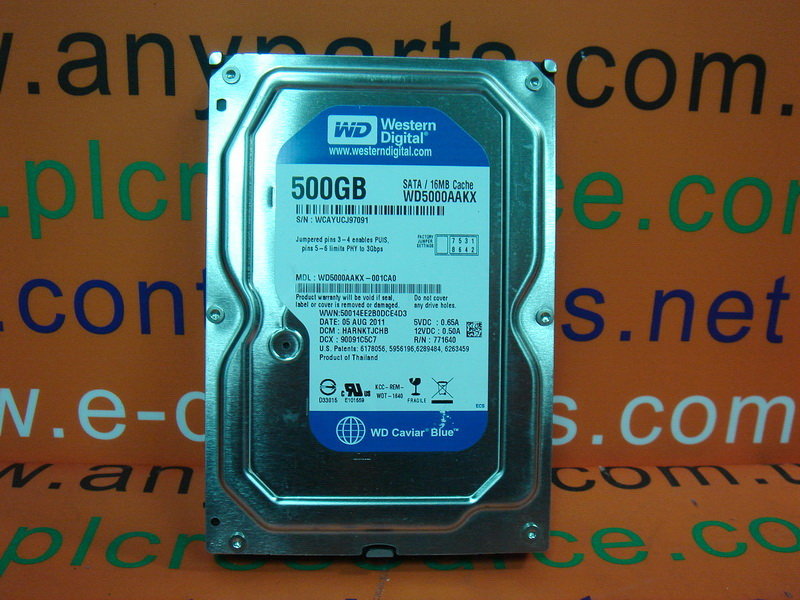 WESTERN DIGITAL WD5000AAKX001CA0 500GB SATA 裕益科技自動化設備可程式編碼器PLC分散式控制系統DCS